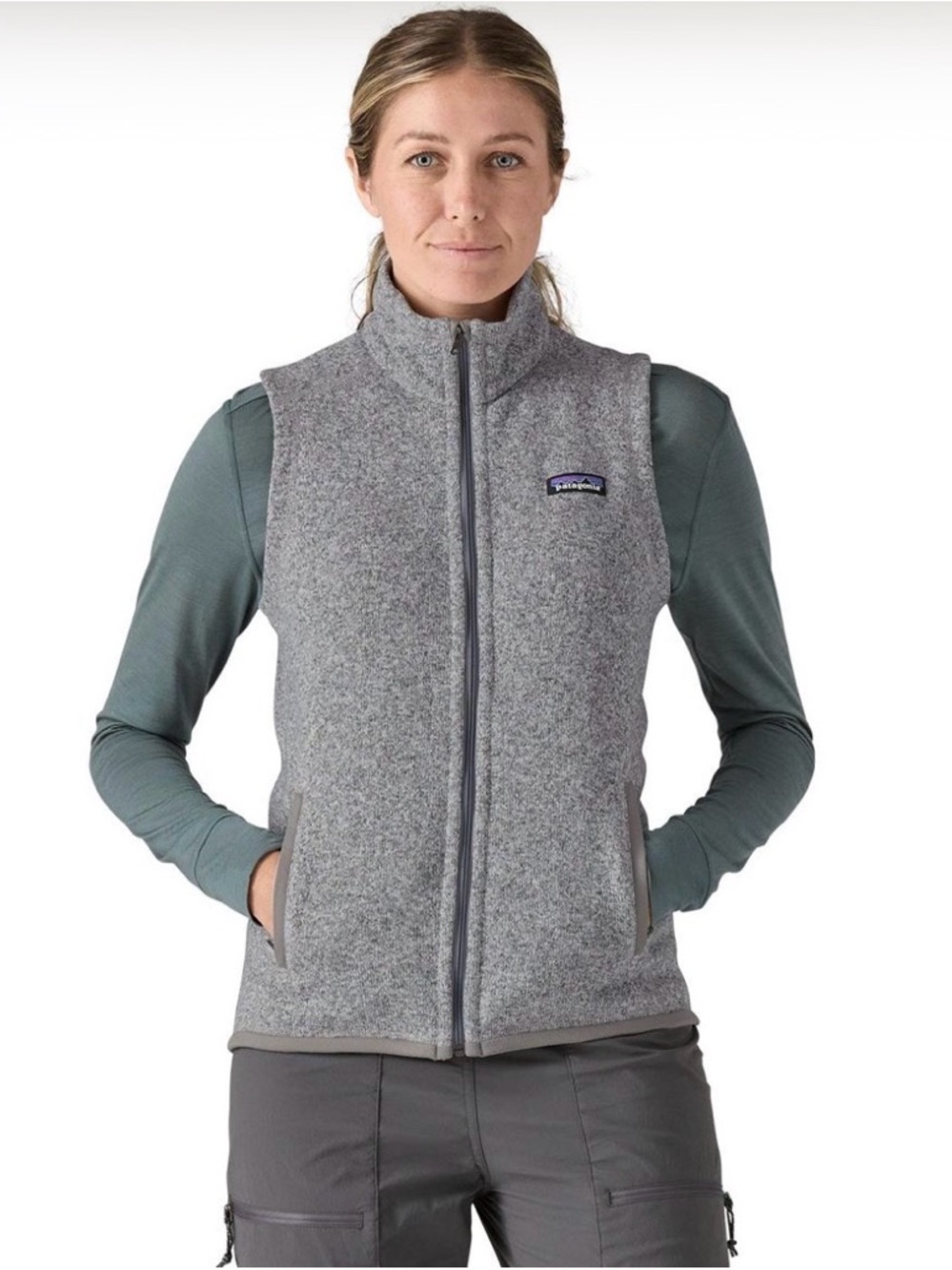 Patagonia Women's Gray Fleece Better Sweater Vest - XS